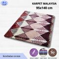 Karpet Malaysia ukuran 95x140 cm (Small) halus, lembut & lebih tebal. 