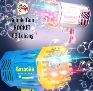 Pistol Gelembung & Mainan Anak Bubble: Mesin Gelembung Sabun Bazooka 69