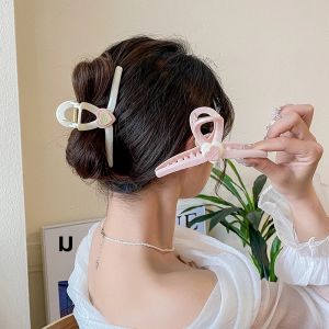 LOVE กิ๊บหนีบผมอะคริลิคสำหรับผู้หญิง กิ๊บติดผมกิ๊บติดผมเด็กทรงเรขาคณิตไม่ลื่นเครื่องประดับผมสำหรับเด็กผู้หญิง