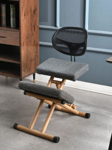 Ergonomic Height Adjustable Office Chair Kids Study Chair Student Kneeling Chair Home Use Writing Chair Simple Modern Style