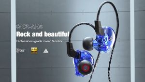 QKZ Ak6 106db Fidelity Wire Earphones In-Ear Hi-Fi Sound Earbuds With Built In Mic And Volume 3.5mm