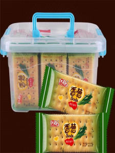 Bánh Quy Soda Hành Tây Hương Vị Nướng No Lâu Bánh Quy Thay Thế Ăn Nhẹ Ngon Miệng Bánh Quy Nướng Chiên Giòn Sáng