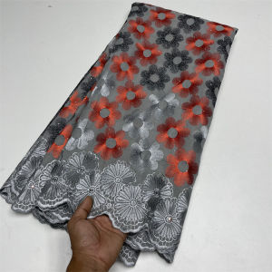 Nigerian Swiss Voile Lace In Switzerland Embroidered Cotton African Lace Fabric 2024 High Quality For Women Wedding Party XT3621