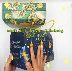 Kotak Raya gift box / Festival Gable Box / Hari Raya Doorgift Box / Kotak Bahulu / Goodies Box / Perayaan doorgift box