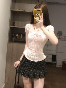 NIUVIES | New Fashionable Polka Dot Pink Dress