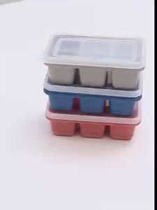 AGM 6 Grids Silicone With Cover Cream Whiskey Cocktail Cold Drink Ice Molder Ice Manking Ice Cube Tray