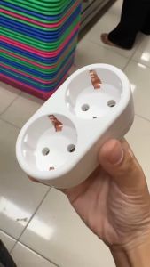 Steker Listrik 2 Lubang 3500W 16A 250V Stop Kontak