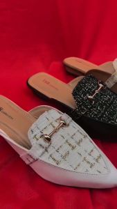 Sepatu Sandal Mules Wanita BC01 Heels Hak Tahu 3cm Terbaru - Sandal Wanita Kondangan Kekinian 2025