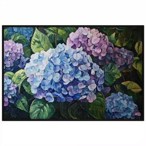 Tranh phong thủy hoa cẩm tú cầu. Tranh treo tường dán tường sơn dầu canvas trang trí. CGI-1530