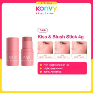 [Official] SASI Kiss & Blush Stick 4g (Soft Natural Pigment for Lips and Cheek)