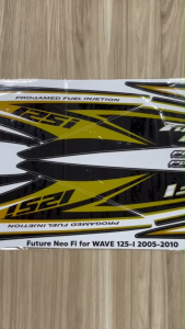 สติกเกอร์ wave 125i ปี2005-2010 ลายNeo สีดำ