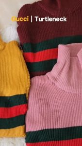 Ghaniyaclothing - Atasan Rajut Wanita Guci Turtleneck Kekinian