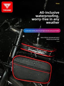 TOSUOD | Waterproof Bike Front Rack Bag Saddle Bag