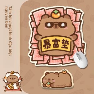 Mat Bàn Chuột Chống Sốc Bằng Cao Su Nhỏ Dành Cho Nữ Mat Bàn Tay Thoải Mái Cho Văn Phòng Thiết Kế Sáng Tạo Mẫu Mới Dễ Thương