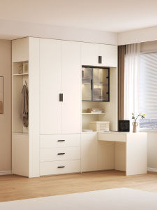PAMEDI | Practical Modern Corner Wardrobe With Desk Integrated Customizable
