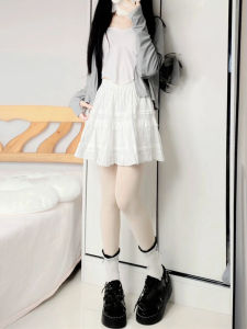 Váy Ngắn Chữ a Cạp Cao Màu Trắng Phong Cách Ballet Cho Nữ Cỡ Lớn Váy Ngắn Xếp Ly Váy Ngắn Mùa Hè Váy Ngắn Chữ a