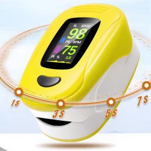 Finger Oximeter Digital Finger Pulse Oximeter LED Visual Blood Oxygen Heart Rate Health Saturation Portable Monitor Tool