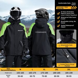 QUANYAN | Winter Riding Rain Suit for Men and Women