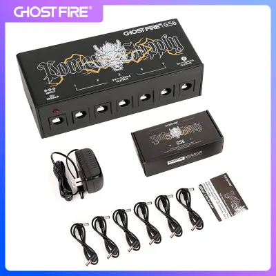 GHOSTFIRE GS6 Pedal 6-Output Guitar Pedal Power Supply 9V 100/500mA Effect Pedals Power Supply