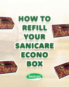 Sanicare Econo Box Premium Facial Tissue Refills - (3 ply x 140 pulls)