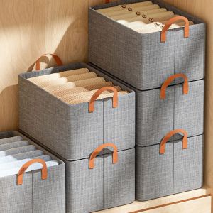 Kationik Storage Box dapat dilipat kotak penyimpanan Multifungsi Organizer Box pakaian container box