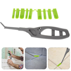 Sealant Spreader Finishing Tool Kit 9 In 1 Glass Glue Angle Scraper For Window Ceramics Tile Kitchen Sink Shower Tile Joint Set