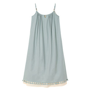 Tea-time French Strappy A-Line Summer Dress