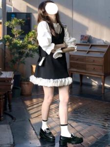 Korean Style Slip Dress Short Stylish Slim Looking Sleeveless Dress Womens Summer Fancy French Style Two-piece Set