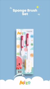 Mizo Bottle Nipple Brush Sponge Sikat Botol