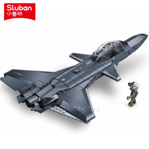 Sluban | Sluban 169PCS Air Force The Fifth Generation Stealth Fighter Jet Model Building Blocks Military Educational Toys for Children