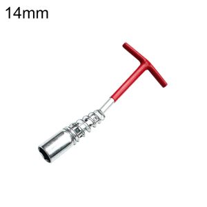 Universal Spark Plug Socket Wrench Set with T-Handle Durable CR-V Steel High Torque Round Head for Car & Motorcycle Maintenance