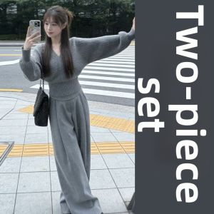 PEIZIXUAN | New Autumn Korean Style Knitted Suit