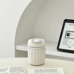 Cốc Cà Phê Mini Túi Cầm Tay 220ml Cốc Nước Cách Nhiệt Cho Nữ Thiết Kế Đơn Giản Màu Trơn Cốc Đựng Trà Có Nắp Đựng Thức Uống