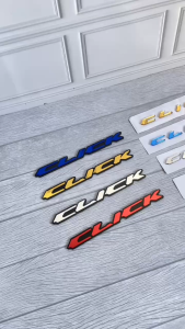 EMBLEM  honda VARIO CLICK ( 2PCS ) KIRI KANAN STIKER TIMBUL VARIO CLICK  STICKER KACA TEMPEL LOGO VARIO CLICK  3D MIRROR STICKER ACRYLIK VARIO CLICK LOGO HONDA VARIO CLICK cocok ke SEMUA MOTOR HONDA VARIO CLICK Vario 125/150 WARNA BIRU GOLD MERAH SILVER