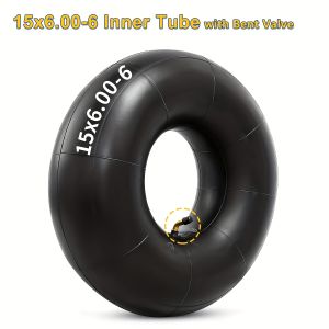 15x6.00-6 Inner Tubes with Straight Valve and Bent Valve 6.00-6 Butyl Heavy Duty Inner Tube for Quad Electric Scooter Parts