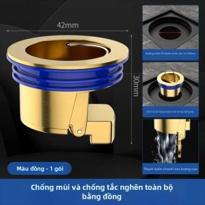Ống Thoát Sàn Bằng Đồng Thau Chống Mùi Chống Côn Trùng Thoát Nước Nhanh Bền Dùng Cho Nhà Tắm Có Tính Năng Lắp Đặt Nhanh