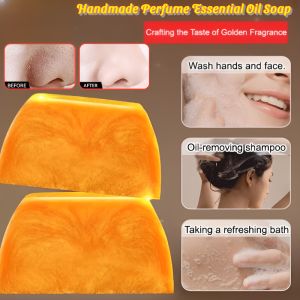 Handmade Perfume Essential Oil Soap Anti-Bacterial Mite Removal Soap Moisturizing Cleansing Soap Gentle Exfoliating