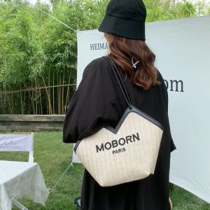 Tas Selempang Bahu Tote Bag Wanita Anyaman Import 1122-21