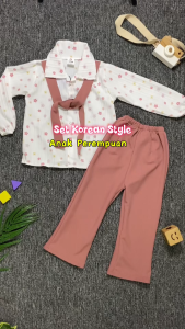 Setelan Anak Perempuan Korean Style 3-10 tahun - One Set Anak Perempuan - Gembo Kids