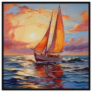 Tranh phong cảnh thuận buồm xuôi gió. Tranh treo tường dán tường Canvas. CGI-219