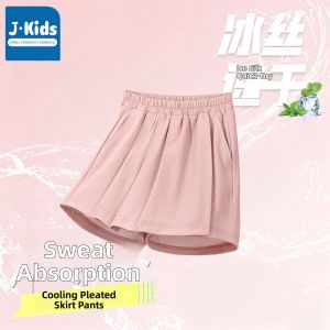 JKIDS | Quick-Dry Summer Wear Set For Girls Ice-Silk T-Shirt and Skirt