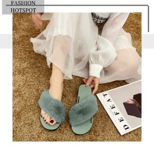 NDDshop พร้อมส่งถึงบ้าน รองเท้าแตะขนเฟอร์ ขนนิ่มฟู เที่ยวก็เริ่ด สีสวยทุกสี ชอบสีไหนจิ้มได้เลยค่าาา 💗