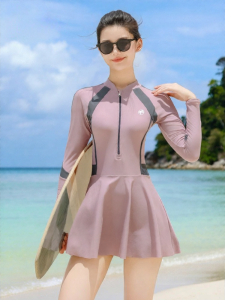 Barbie | Slimming Conservative Dress Long Sleeve Swimwear