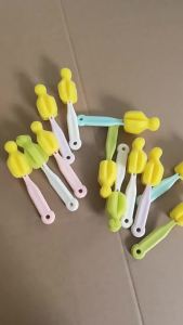 Baby Bottle Brush Sponge Rotation Baby Pacifier Feeding Cup Nipple Cleaning Brushes