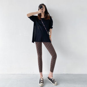 High Waist Quick Dry Shark Skin Leggings Womens Fitness Yoga Pants Breathable Slimming Base Layer Trousers Cacao Color