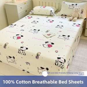 KAMONI | 100% Cotton Bed Sheet and Pillowcase for Childrens Dormitory Use