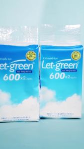 Khăn Giấy Lụa 2 Lớp Treo Tường Rút Kéo LET-GREEN 600 Tờ Đa Năng