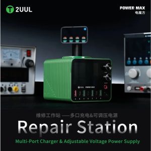 2UUL PC01 Power Max Mobile Laptop Repair Station Multi-Port Charging&Adjustable Voltage Power Supply Wireless Fast Charging Tool