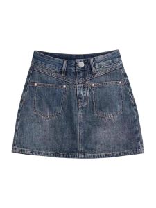 Váy Mini Denim Chữ a Cạp Cao Cho Nữ Mùa Hè Dáng Rộng Cỡ Lớn Váy Ngắn Ôm Sát Cạp Cao Váy Ngắn Chữ a Cho Dáng Người Nhỏ Nhắn