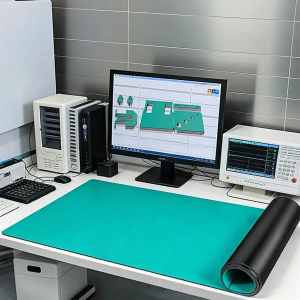 Anti-Static Heat-Resistant Non-Slip Rubber Laboratory Work Table Mat